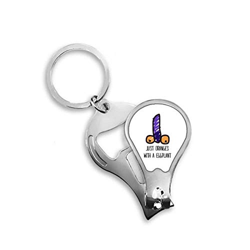 Coupe-ongles rigolo oranges et aubergine, idée cadeau originale DIYthinker