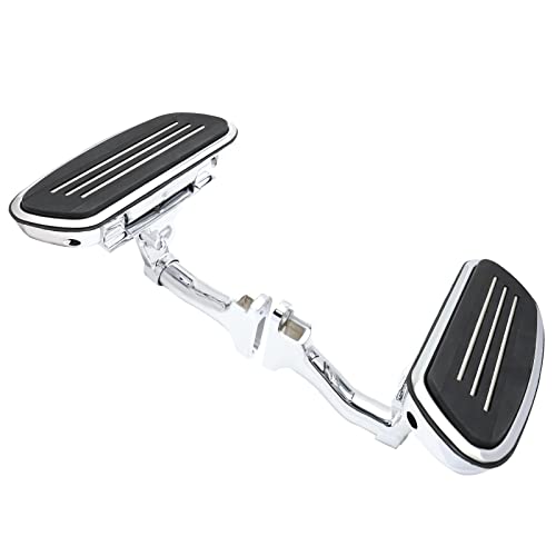 Adjustable Streamliner Passenger Footboard Floorboard With Mount Kit Fit For Harley Touring Road King Road Glide Street Glide Electra Glide Cvo 1993-2022 2023 (Chrome) #TOP6
