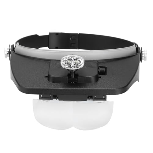 SIXRUN Lupa LED para Apicultura, Lupa Montada en la Cabeza Iluminada para Movimiento e Inspección de Abejas, Diseño Liviano para un Uso Cómodo, Ideal para Apicultores, Material Plástico