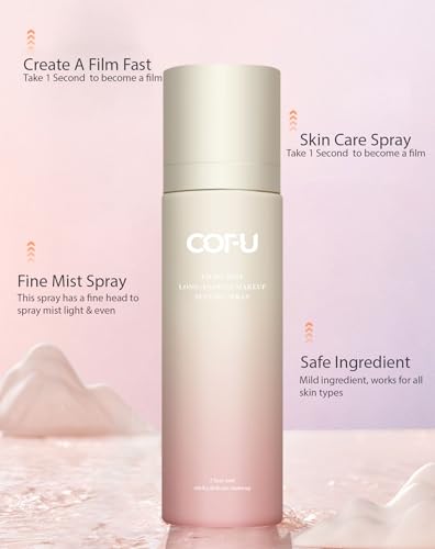 1 PC COFU Light Mist Long Lasting Makeup Setting Spray, Silky Soft Setting Fix Spray, Oil Control Light Weight Setting Spray