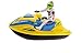 Dickie Toys 203772003 Battery Operated Jet Ski with Figure, Toy Jet Ski, Floating, Random, 18 cm, Age 3 and Up,Blue/Yellow