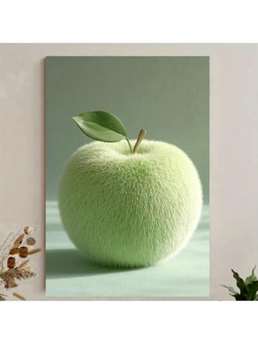Toile esthétique de belles pommes avec cadre pour intérieur chic