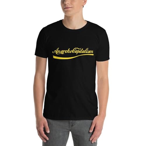 NAXVBEOD Anarcho Capitalism T-Shirt Ancap Libertarian Party Austrian School Hayek Mises Black XXL