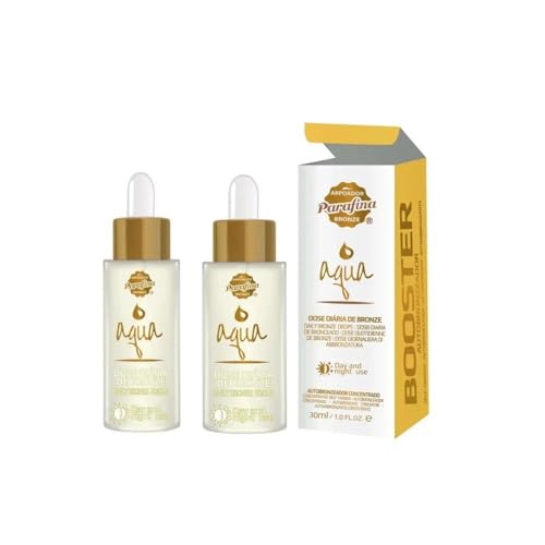 Kit Com 2 Aqua Booster Autobronzeador 30ml Parafina Bronze