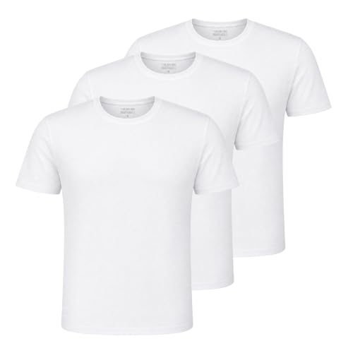 Velmore 3'lü Kutu Premium Erkek Tişört%100 Pamuk (Beyaz-4XL)