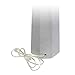 Elegant Designs LT3324-WHT Concrete Table Lamp with Fabric Shade