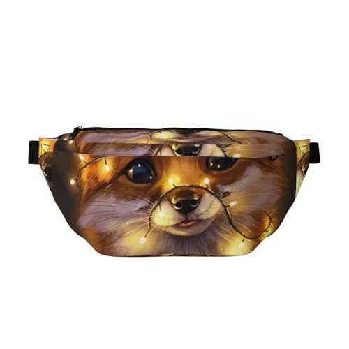 Sac banane de course à pied motif renard mignon et léger ultra confortable