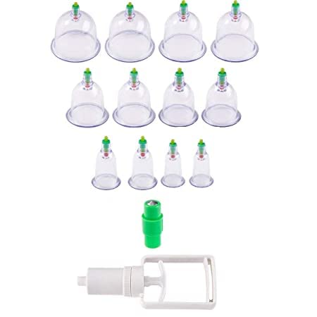 Sampton Acupressure Body Cupping Healthy Kit With Magnetic Therapy - 12 Piece Cups