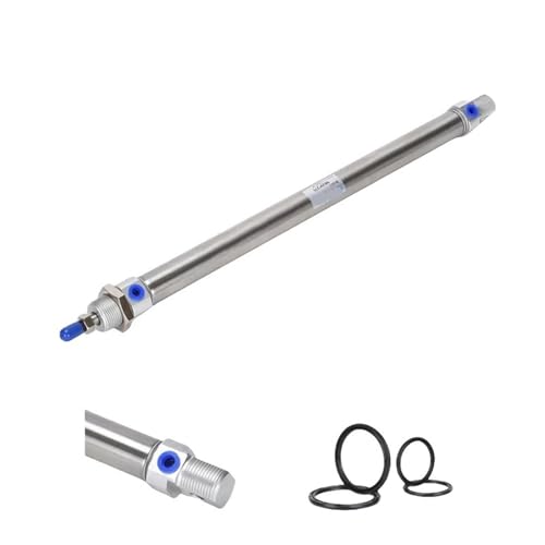 Cilindro neumático mini MI10X45-S-CA de acero inoxidable con carrera de 45 mm 4