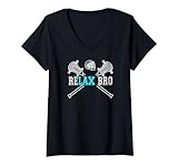 Photo Gallery donna relax bro lacrosse sports team game lacrosse player gifts maglietta con collo a v Photo Gallery donna relax bro lacrosse sports team game lacrosse player gifts maglietta con collo a v