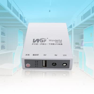 Durable Mini Portable UPS 8000/8800/10400mAh Uninterruptible Power Supply for WiFi,Router Backup Power Adapter（7 Models）(5V-12V)