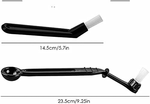 Miniatura 2 de 4 piezas de cepillo de limpieza para molinillo de café, cepillo de espresso para polvo y cepillo de nailon para máquina de café expreso con cuchara
