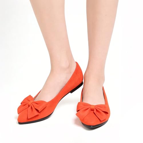 Image of Dear Time Women's Ballet Flats Dress Ballet Shoes Slip on for Office Work Comfortable Shoes