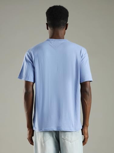 Image of Solid Relaxed Fit Cotton T-Shirt