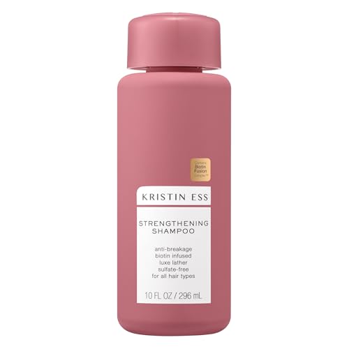 Image of Kristin Ess Biotin Shampoo - Sulfate Free + Color Safe - Promotes Healthy Hair Growth, Strengthens + Nourishes Dry Damaged Hair - Anti-Breakage Fortifying Biotin Repair Shampoo for Volume - Vegan