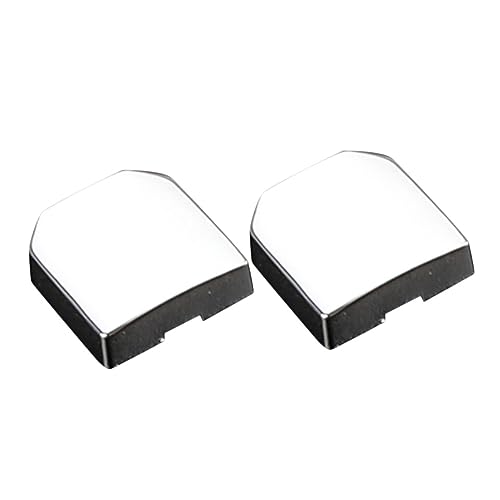 SECFOU 2個 メトロノームスライダー デュ フラッシュ プッシュ ボタン ボトルネックスライドギター メトロノームスライドブロック シルクバイオリン 楽器供給 金属 Silver