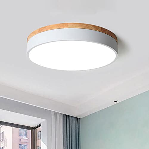 KBkiloyn Luz Lámpara De Protección Ocular De Lujo Lámpara De Techo De Montaje Empotrado Redondo Sin Parpadeo Linterna De Techo LED Luminaria De Techo Ultrafina Simple para Baño De Dormitorio