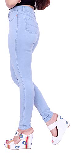 Image of FCK-3 Stretchable Denim Pencil Fit Regular Fit High Waist Jeans for Women