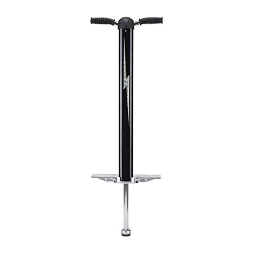 Flybar Super Pogo 2 - Pogo Stick For Kids and Adults 14 & Up Heavy Duty For Weights 90-200 Lbs, Black/Silver