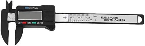 Mini calibrador digital 0-100mm de fibra de carbono pie de rey INFNIER