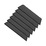 Tablas de Pizarra Premium | Platos de Piedra Negra para Aperitivos | Bandejas de Sushi y Tapas | Estilo Moderno | Resistente al Desgaste| Ideal para cualquier Evento | 11x30x0.6 cm | 6 Unidades