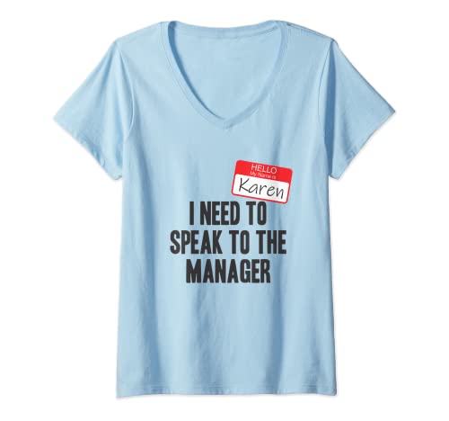 Donna Karen Costume di Halloween Maglietta con Collo a V