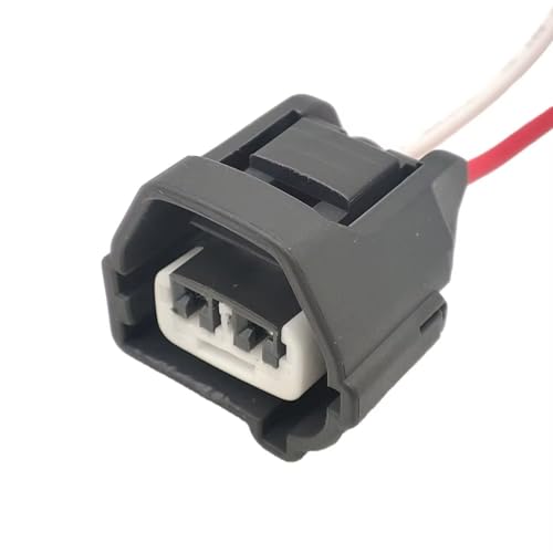 Conector de bobina de encendido de alta conductividad con clavija hembra de 2 pines automotriz