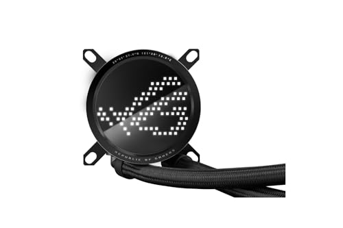 Image of ASUS ROG RYUO III 360 ARGB All-in-one AIO Liquid CPU Cooler 360mm Radiator, Asetek 8th gen Pump Solution, Anime Matrix LED Display and ROG AF 12S ARGB Fan.