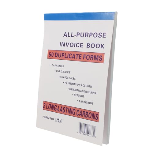 HOMSFOU Carnet de Factures et Gestion des Commandes Format 1 Livre Registre Précis Multisectoriel pour Petites Entreprises Bureau