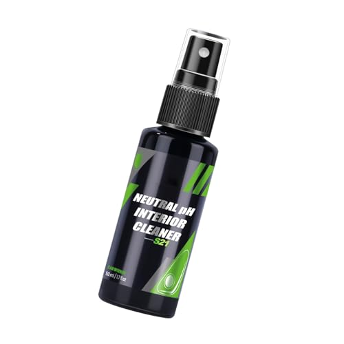 Uqezagpa Limpiador de interiores de coche, agente de detalles automáticos, 50/100/300 ml, agente de revestimiento neutro, herramienta multifuncional de limpieza de salpicadero, reparación de cuero