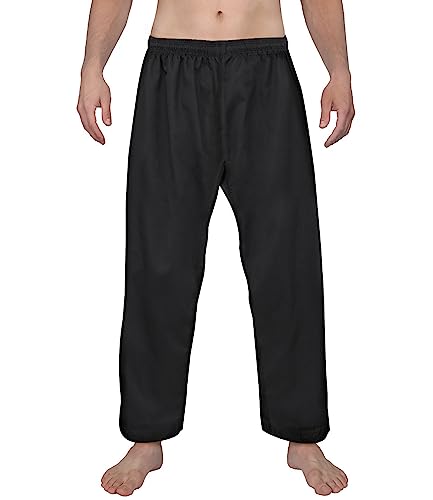 Amazon.com: FitsT4 Sports Karate Pants 8oz Middleweight Elastic