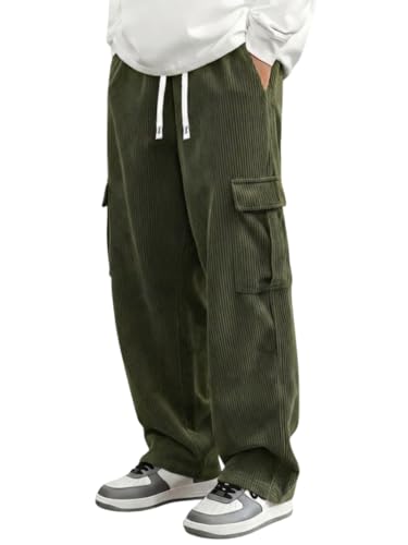 Image of Samfor Pant for Men Casual Feel Cargo Joggers for Men - Loose Fit Utility Pants with 6 Pockets | Durable Outdoor & Hiking Trousers for man