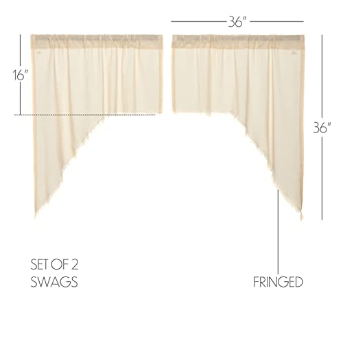 VHC-Brands-Tobacco-Cloth-Fringed-Farmhouse-Decor-Kitchen-Swag-Prairie-Panels-Door-Window-Tier-Set-Curtains-for-Kitchen-Bedroom-Bathroom-Living-Room-Dining-Natural-Classic-Swag-Set VHC Brands Tobacco Cloth Fringed Farmhouse Decor Kitchen Swag Prairie Panels Door Window Tier Set Curtains for Kitchen Bedroom Bathroom Living Room Dining Natural Classic Swag Set