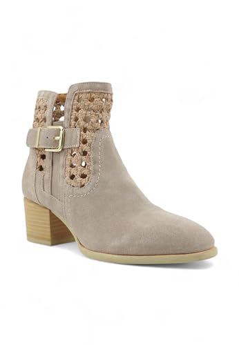 Bottines en Daim CAFèNOIR C1EN6003 Chaussures Tissage Boucle Femme
