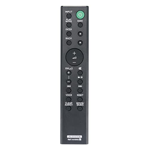 AULCMEET RMT-AH300U Replacement Remote Control Compatible with Sony Soundbar Speak system Home theatre SA-CT290 HT-CT290 HT-CT291 SA-CT291 HT-CT20
