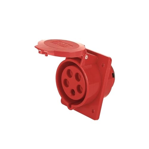 Prise femelle 5 broches 32A SF 425 inclinée et encastrable étanche IP44 pour l'industrie
