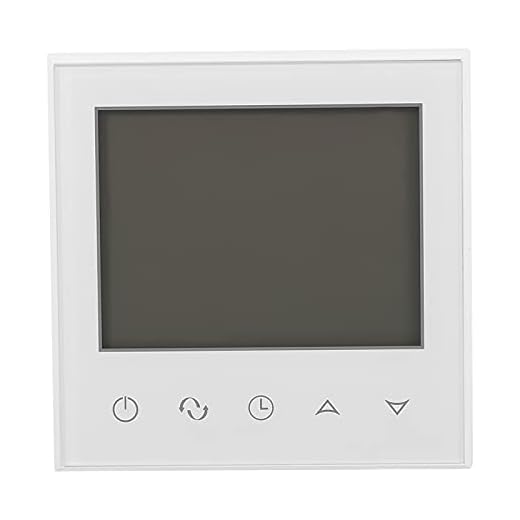 Termostato De Ar Condicionado ANKROYU, Termostato Digital Com Grande Display LCD, Termostato Programável Controlador De Temperatura Inteligente Para Casa(branco)