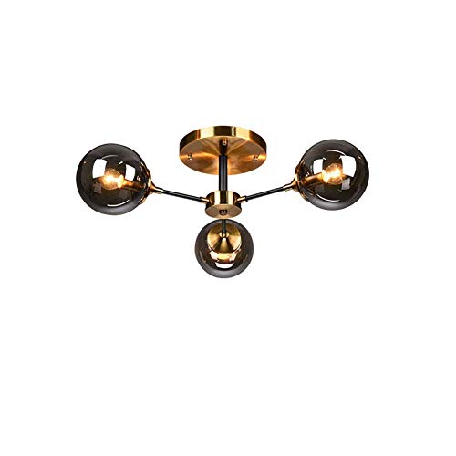 Plafonnier lampe à plafond moléculaire Spoutnik 6 lumières en verre