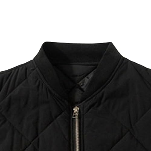 JEsilunmaMY Men's Lightweight Diamond Quilted Vest Sleeveless Lightweight Packable Cotton Vest Casual Padded Vest with Pocket2