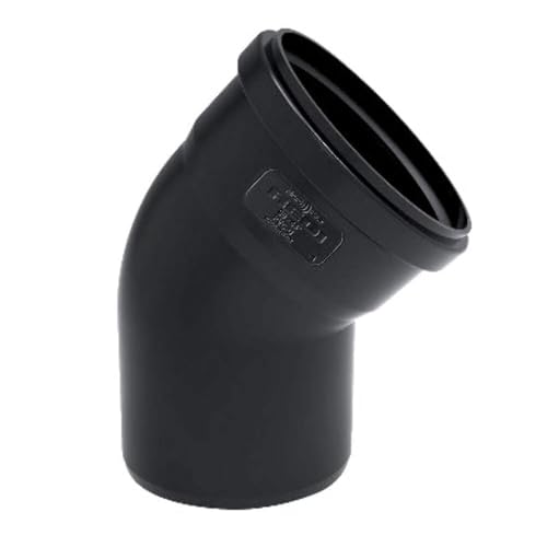 Nicoll 365-R1C87-100 Curva Phono Black 87° Mf 100Mm Per Tubi Di Scarico, Multicolore