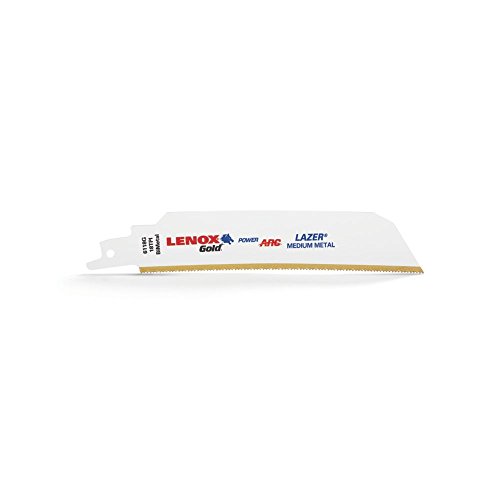 80% Off Discount LENOX Tools 21227B6118GR Gold Power Arc Reciprocating Saw Blade, For Medium Metal Cutting, 6-inch, 18 TPI, 25-Pack Promo Discount Up To 70% Off LENOX Tools 21227B6118GR Gold Power Arc Reciprocating Saw Blade, For Medium Metal Cutting, 6-inch, 18 TPI, 25-Pack