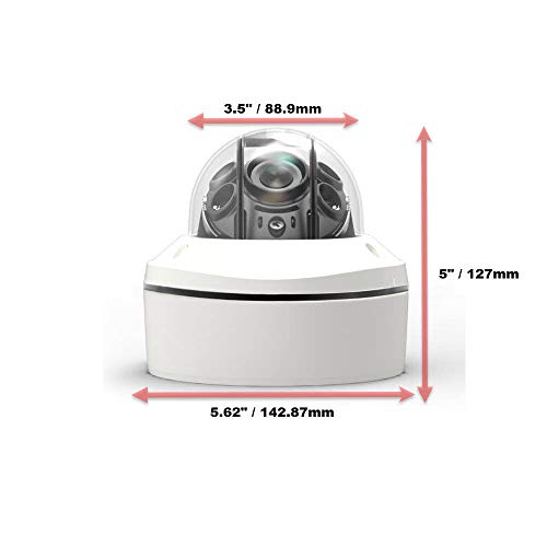 Cctv Camera Pros Ahd-Ad24H 1080P Security Camera | 2 Megapixel Ahd Surveillance | White Hd Infrared Dome | 2.8~12Mm Varifocal Lens | Ip68 Vandal Resistant Weatherproof Housing | Bnc Video Connector #TOP2