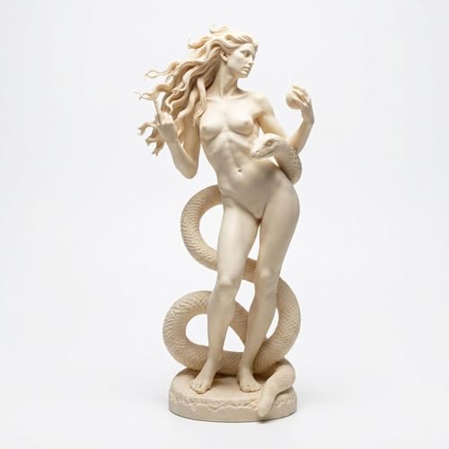 Estatua de Eva mitológica de resina 8 pulgadas