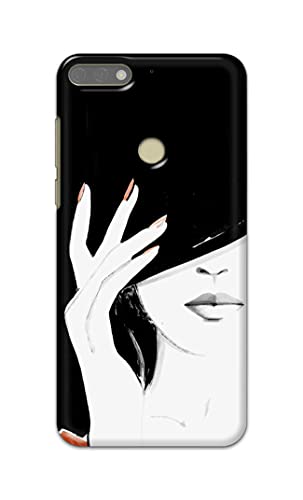 Image of PRINTFIDAA Photo of Beautiful Girl Hard Back Cover for Honor 7C / Huawei Y7 Prime (2018) / Y7 (2018) / Nova 2 Lite Back Cover -(P6) KAT1005