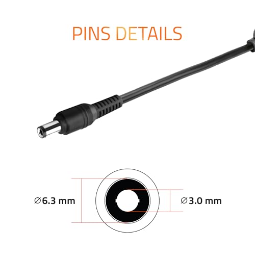 Image of AR1204 130 Watt Laptop Charger /Adapter with Power Cord Compatible with Lenovo Laptops (19.5V /6.15A, Pin: 6.3 x 3.0 mm)