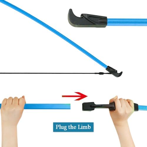 45" Bow and Arrows Set for Teens Recurve Archery Beginner Gift Longbow Kit 9 Arrows, 4 Target Face for Backyard Game