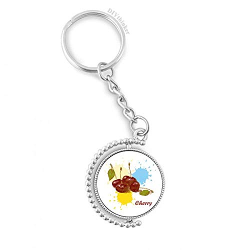 Llavero de cereza en acuarela, el detalle ideal con anillo Pilgrim