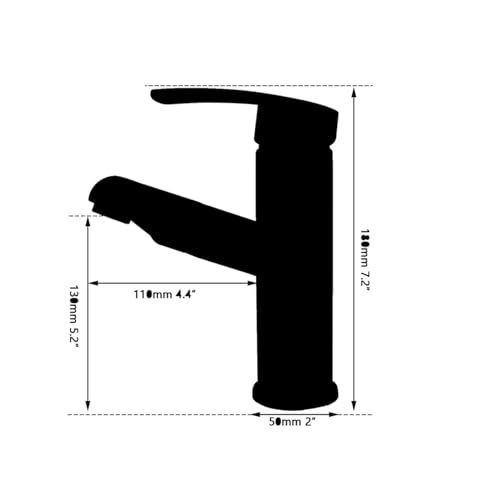 Robinet mitigeur extractible noir eau chaude et froide fluide - 4