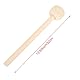 Trommelschlägel, Paukenschlägel, Trommelstock Aus Holz, Filzschlägel, Marschtrommel Schlägel, Filz Kopf Schlagzeug SchläGel, Bass Drum Schlägel, Filz Drum Sticks, Pauken SchläGel, Für Schlaginstrument