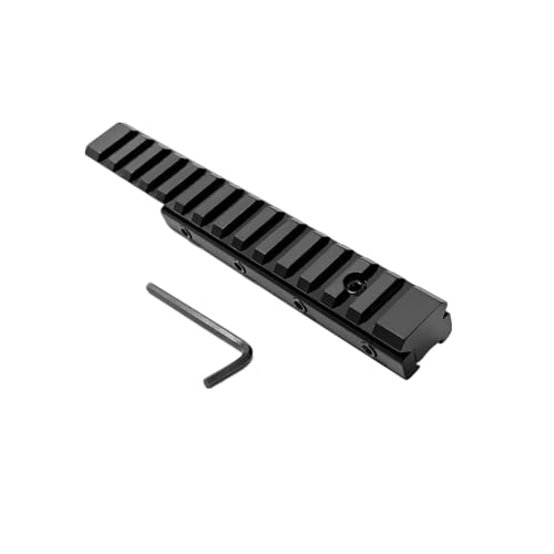 ProWildGear Full Length 6.1 Inch / 155mm Rail Mount Scope Base 11mm to 20mm Dovetail Rail Adapter for Picatinny